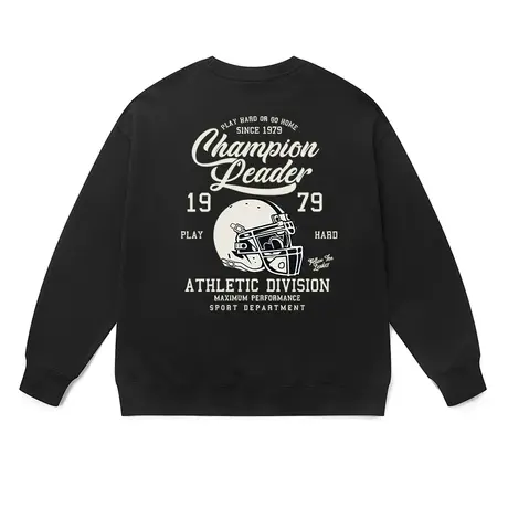 男士卫衣冬装复古配色vibe风美式运动宽松纯棉休闲减龄情侣上衣女商品大图