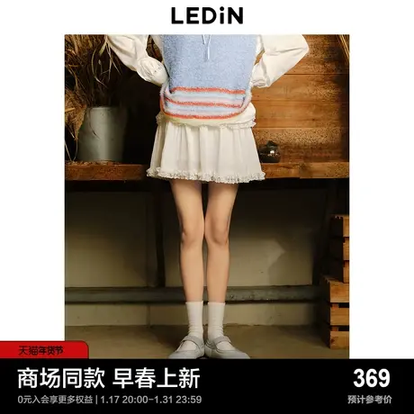 【商场同款】乐町少女蓬蓬短裙24春季新款半身裙女C1GEE1305图片
