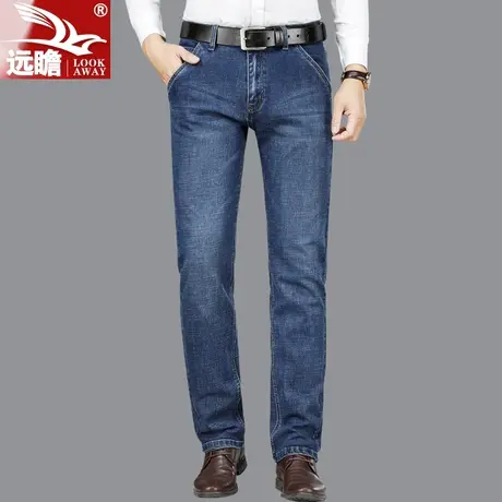牛仔裤男秋季宽松直筒2022新款男士长裤子中年大码休闲男裤春秋款商品大图