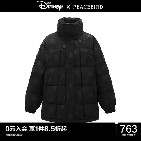 太平鸟迪士尼雪天使米奇联名年冬季新款压印羽绒服A6ACC4E12商品大图