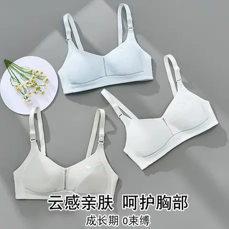 高中生少女内衣女初中生学生透气薄棉杯女孩大童发育期文胸罩夏季图片