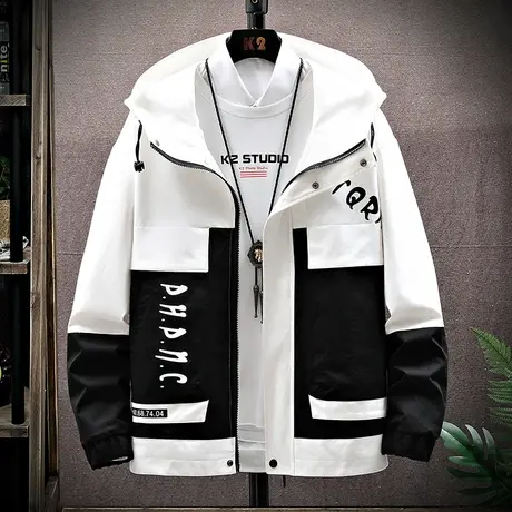 外套男士春秋2023新款休闲百搭褂子潮流机能棒球服韩版工装夹克男图片