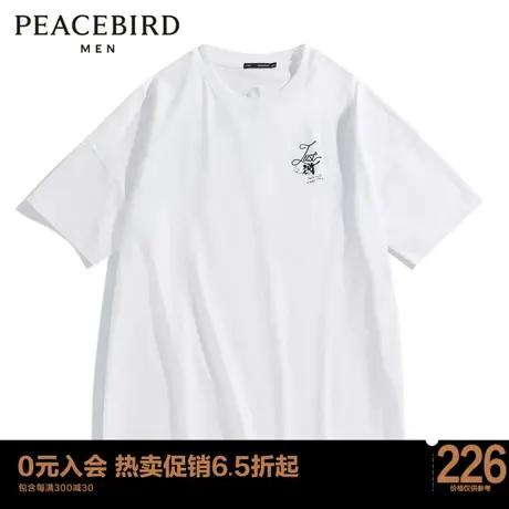 太平鸟男装 2023年新款宽松短袖T恤男B2DAC3168图片