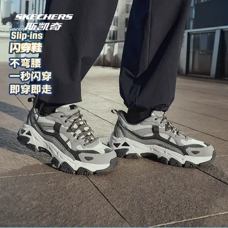 斯凯奇2025秋冬男女休闲鞋老爹鞋轻质缓震回弹厚底舒适户外运动鞋商品大图