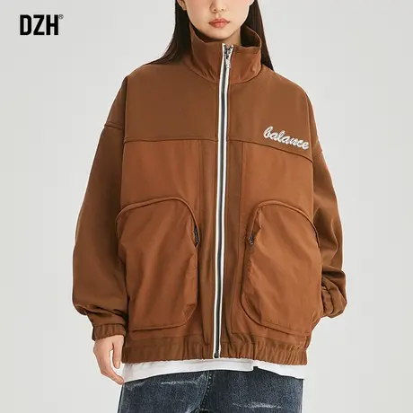 男士美式复古外套潮牌男美拉德穿搭秋季2023新款情侣装冲锋衣男款商品大图