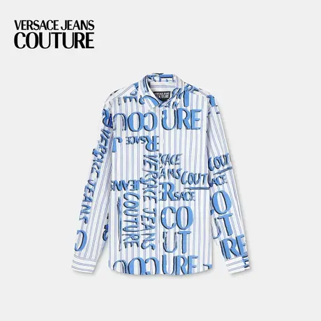 VERSACE JEANS COUTURE 男士长袖衬衫印花上衣商品大图