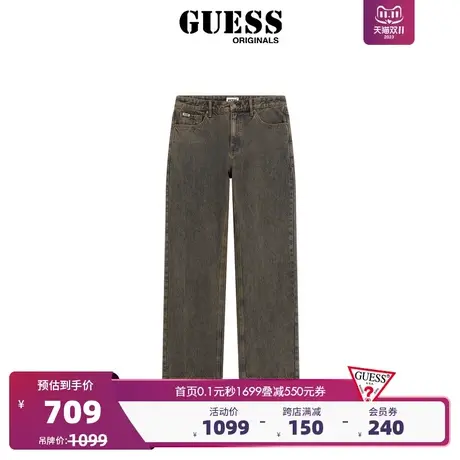 GUESSOriginals23年新秋男美拉德复古做旧直筒牛仔裤-M4RG51D4XY0商品大图
