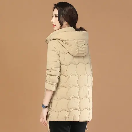 韩潮袭人棉衣休闲连帽夹棉棉服女2023冬季新款宽松显瘦棉袄外套图片