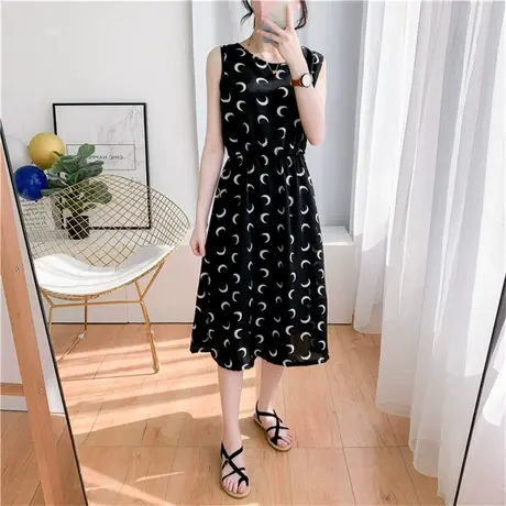 三亚旅游拍照衣服女海边度假沙滩裙超仙白色露背吊带连衣裙仙女裙商品大图