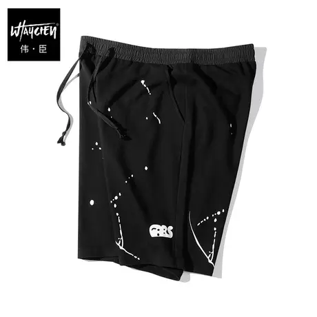 伟臣2022夏季新品大码男士运动短裤男胖子加肥加大宽松纯棉五分裤商品大图