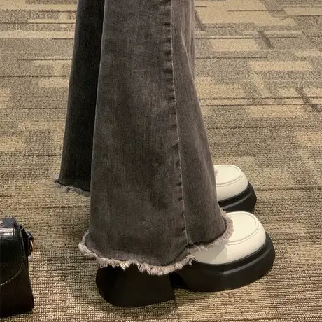 高跟厚底小皮鞋女2023新款秋季英伦百搭增高乐福鞋秋款玛丽珍单鞋商品大图