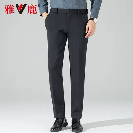 【弹力抗皱】雅鹿男士新款休闲裤2023年春季中青年商务西装裤子男商品大图