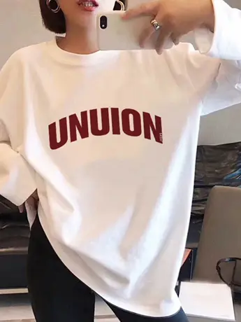 春秋装白色内搭打底衫2023新款冬季德绒中长款遮臀长袖t恤上衣服商品大图