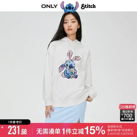 ONLY冬季迪士尼史迪奇DISNEY联名宽松卫衣女|12319S005商品大图
