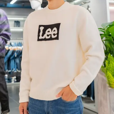 Lee商场同款23秋冬男士套头圆领毛衣针织衫LMT0067774UX00FA00005图片
