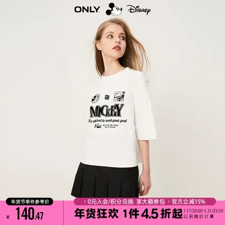 ONLY2023秋季新款DISNEY迪士尼米奇联名款圆领T恤女|123101044商品大图