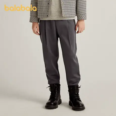 【premium】巴拉巴拉高端线2025冬摩登庄园系列男可水洗羊毛长裤商品大图