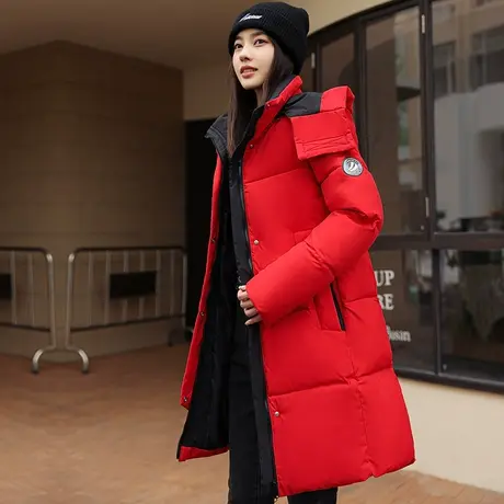 羽绒棉服女冬季2023年新款设计感韩系流行棉袄中长款加厚外套棉衣图片