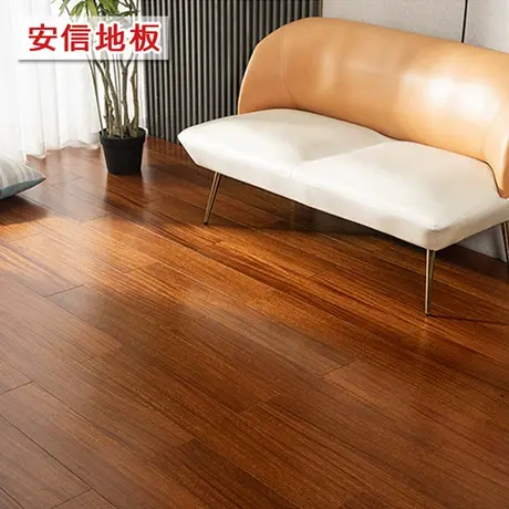 安信圆盘豆金玉全实木地板地热地暖锁扣纯实木野生原木天然环保图片
