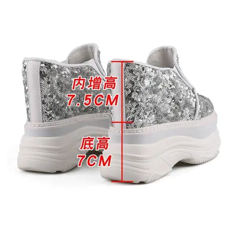 包头半拖鞋女2023新款时尚增高14CM高跟软底单鞋厚底松糕休闲凉拖商品大图