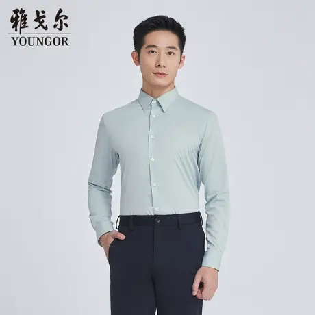 雅戈尔奥莱 商场同款男士衬衫秋季新款官方商务休闲长袖衬衫商品大图