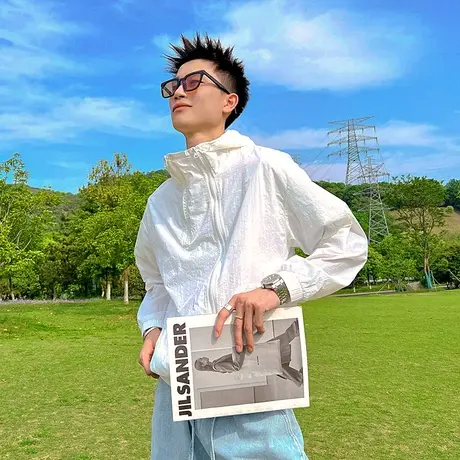 夏季男士防晒衣薄款潮流户外速干连帽时尚帅气防晒服夹克上衣衣服商品大图