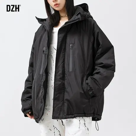 青少年酷帅冬装黑色棉服男冬季外套男款2023新款冬男士棉袄防寒服商品大图