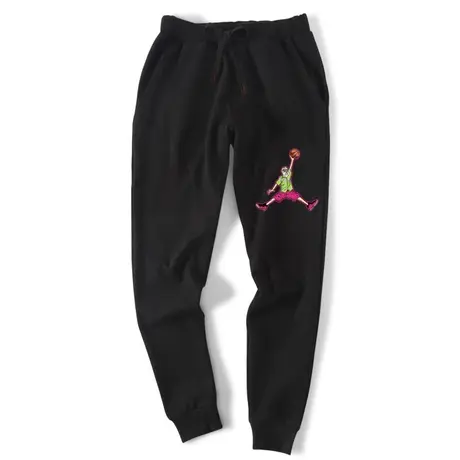 秀洛七龙珠联名裤子男士休闲运动裤冬季加绒加厚aj飞人卫裤男束脚商品大图