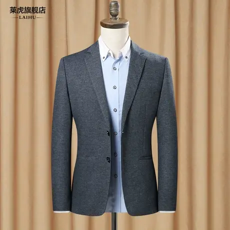 春季新款休闲西装男士外套修身韩版潮流帅气英伦小西服男单件上衣商品大图