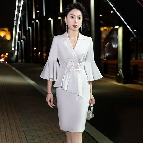 小礼服晚礼服女平时可穿高级正式场合气质轻奢小众高端宴会连衣裙图片