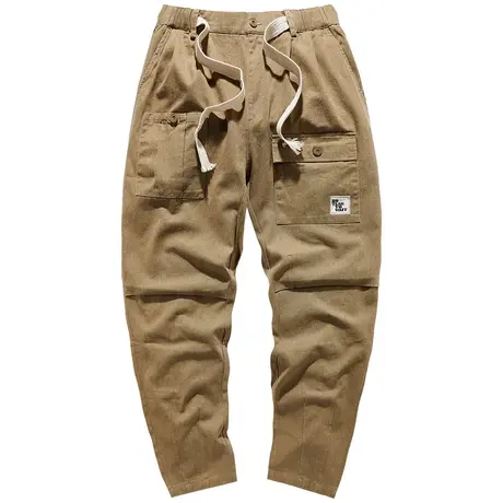 VIP工装裤男士阔腿裤垂感休闲裤日系复古宽松直筒百搭长裤子薄款商品大图