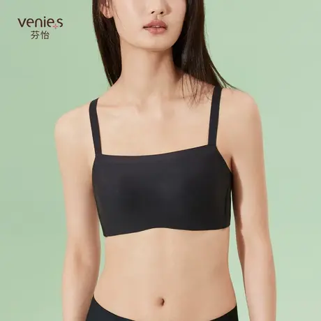 芬怡无痕抹胸内衣女大胸显小胸内衣薄款收副乳防走光裹胸EV107图片