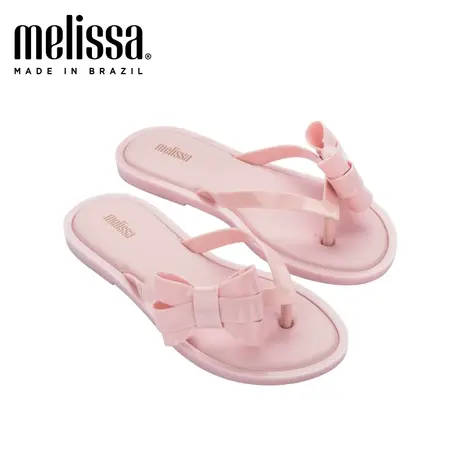 Melissa梅丽莎夏季新品可爱蝴蝶结运动女士夹趾沙滩拖鞋33288S图片
