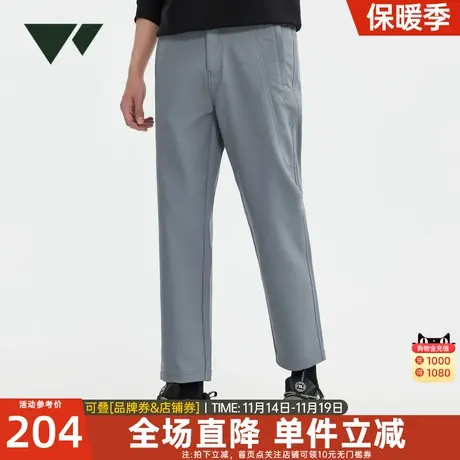 七匹狼狼族部落男装男士休闲裤春季新款厚款防水户外中年长裤子男图片