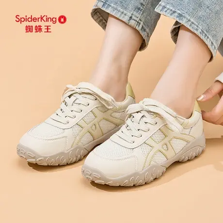 蜘蛛王德训鞋女2025新款春秋季网面透气通勤百搭小个子阿甘运动鞋商品大图