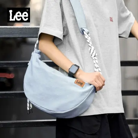 Lee单肩包男通勤大容量牛津纺饺子包女2026新款斜挎包简约百搭图片