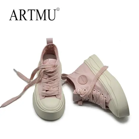 Artmu阿木爆款高帮女鞋2023新款厚底高帮小白鞋女运动休闲鞋学生图片