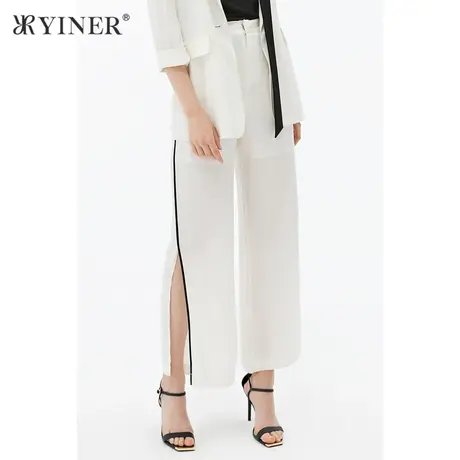 YINER音儿女装2021秋季新款通勤气质时尚休闲裤商品大图