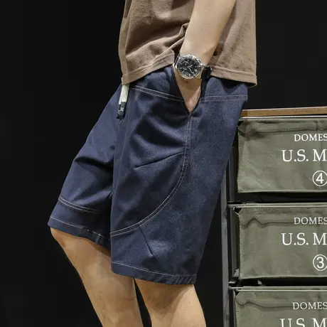 工装短裤男夏季潮牌5分男裤休闲宽松大码2024新款裤子男士五分裤商品大图