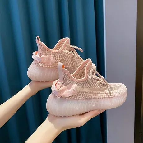 超火飞织椰子鞋网面透气2023夏季新款学生休闲运动鞋夏款跑步鞋子图片