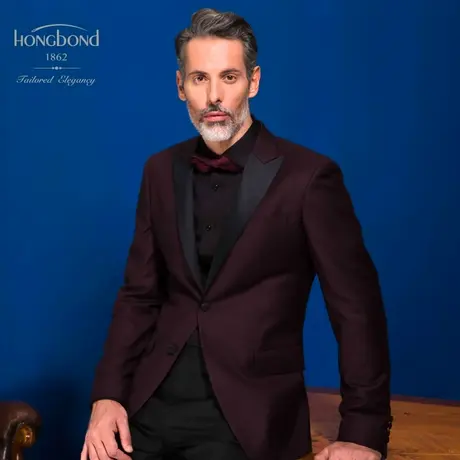 红邦创衣 西装定制男商务修身单上衣西装新郎西服定制礼服男士图片