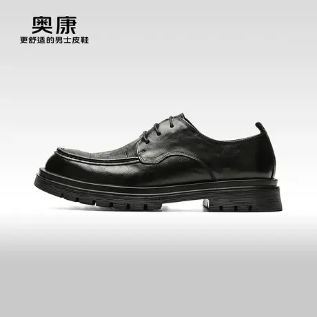 【门店发货】奥康男鞋秋季英伦复古正装皮鞋男商务系带鞋羊皮内里商品大图