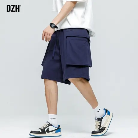 男士大口袋工装短裤男款夏季纯棉宽松运动休闲裤子直筒沙滩五分裤商品大图