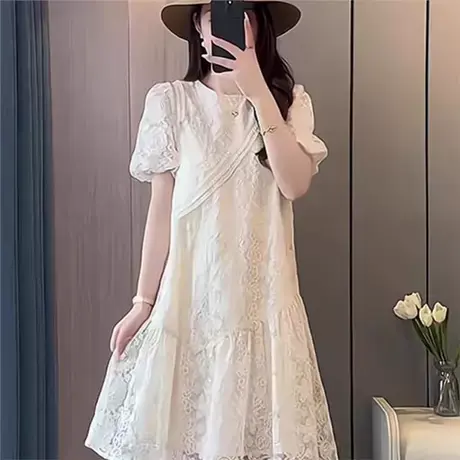 爵莱菲大码欧货夏季2025新款女装气质碎花连衣裙高级感漂亮穿搭商品大图