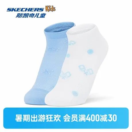 Skechers斯凯奇儿童中性浅口袜男女童时尚简约抗菌夏季运动袜子图片