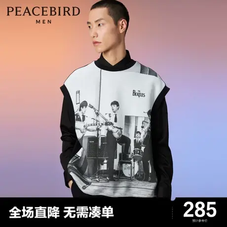 【音乐青年】太平鸟男装2023年秋季新款毛针织背心男士B1CRD3304图片