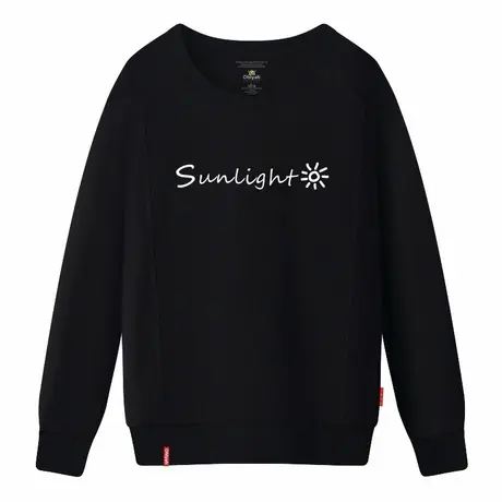 Ohlyah品牌2023新款加厚加绒卫衣女秋冬长袖宽松圆领字母学生上衣图片