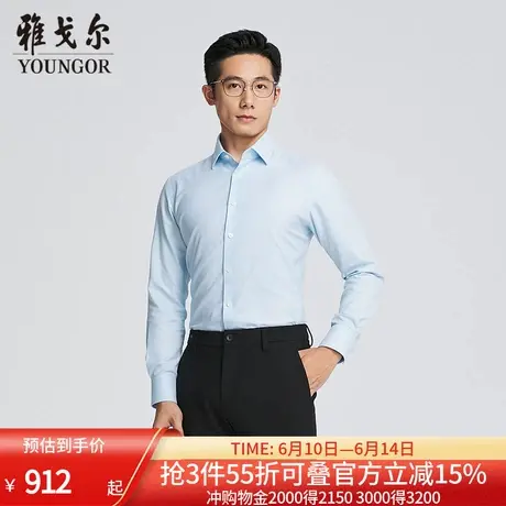 【商场同款】雅戈尔男士长袖衬衫春秋新款官方商务休闲长袖衬衫男商品大图