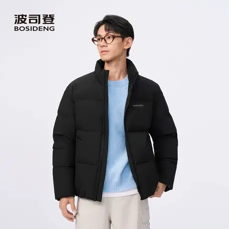 波司登2025新款羽绒服男士短款立领保暖面包服时尚休闲复古廓形商品大图
