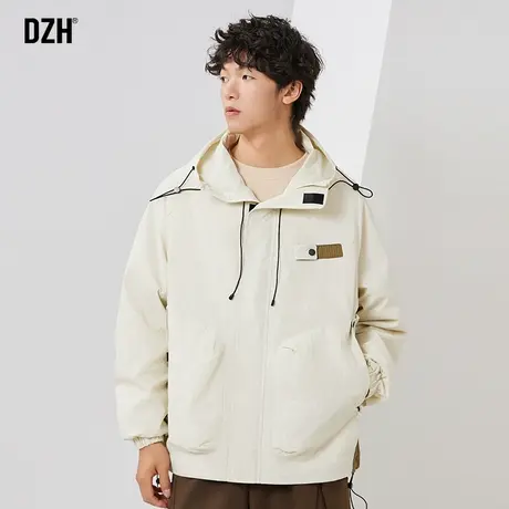 男士机能防风冲锋衣男外套秋季高级感痞帅男装2023新款登山服连帽商品大图